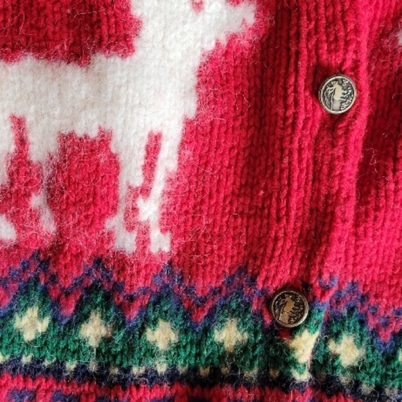 Ralph Lauren Red Reindeer Sweater - Picture 4 of 7